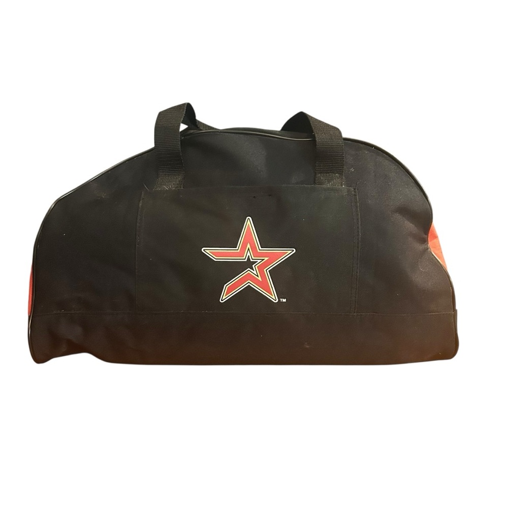 Vintage 1990’s Houston Astros Kroger Baseball MLB Black and Red Star Duffel Bag